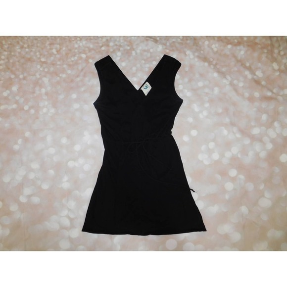 ANTHROPOLOGIE MERMAID TAG WOMENS SIZE: S BLACK FRONT TIE - Picture 1 of 10